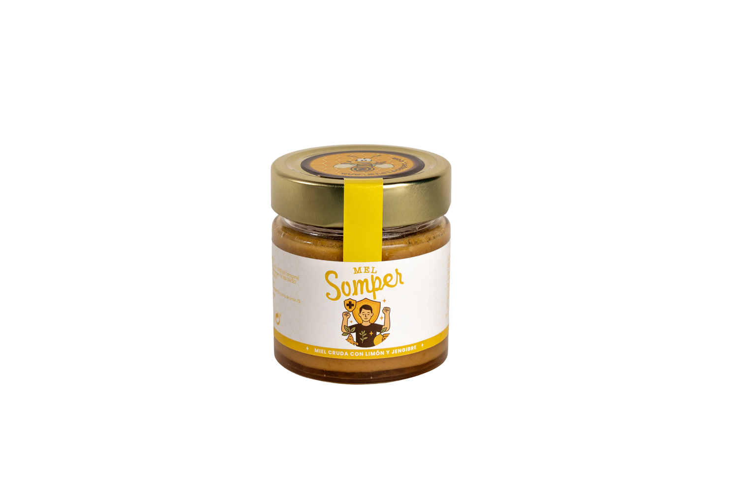 Miel Cruda con Jengibre y Limón 250 gr