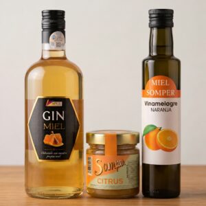 Lote Somper con gin con miel, Citrus y Vinamelagre de Naranja