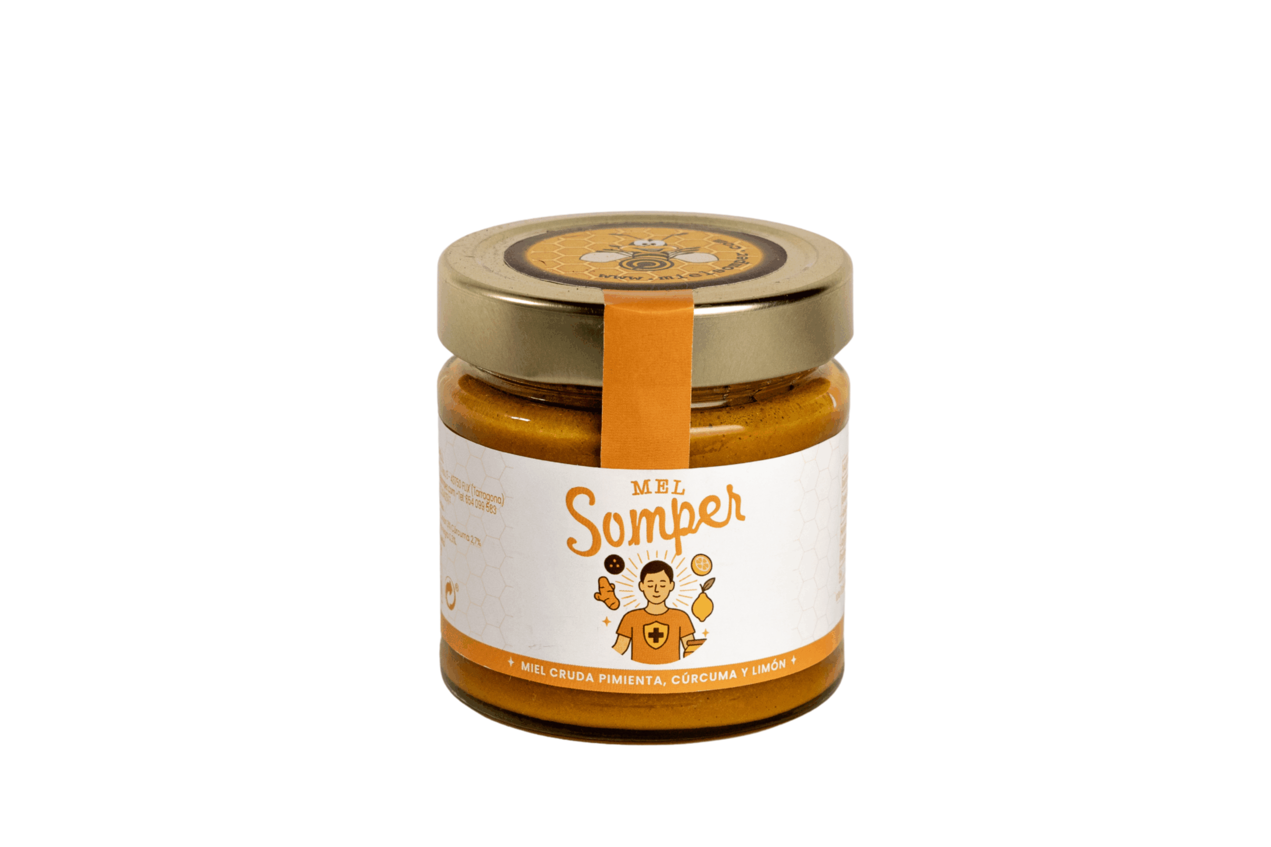 Miel Cruda con Cúrcuma y Pimienta 250 gr