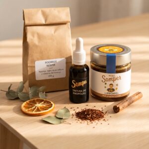 Pack Mielestar Somper con Lipromiel, rooibos Respir y tintura de propóleo