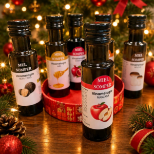 Pack Navidad Seis Celdas del Sabor Somper con seis Vinamelagres en bandeja navideña